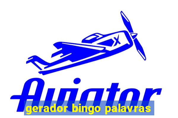 gerador bingo palavras